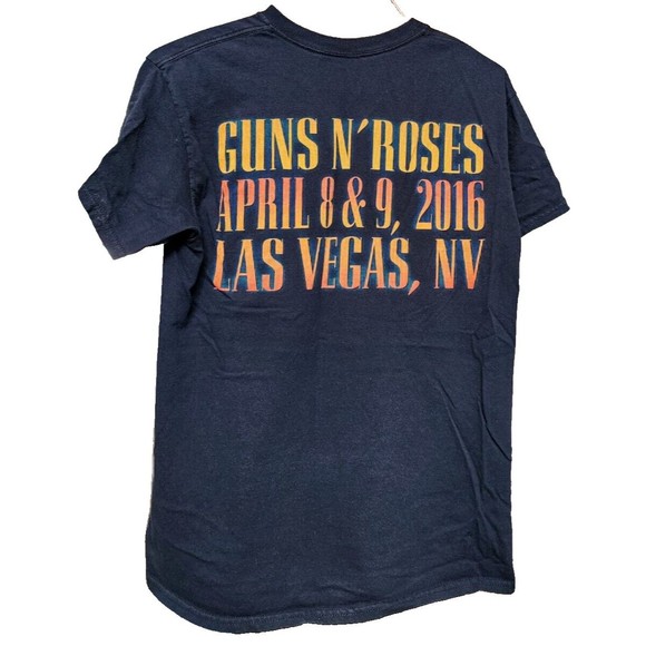 Guns N Roses Las Vegas 2016 Band T-Shirt 2 Sides Black Size Medium Rock - Picture 3 of 5